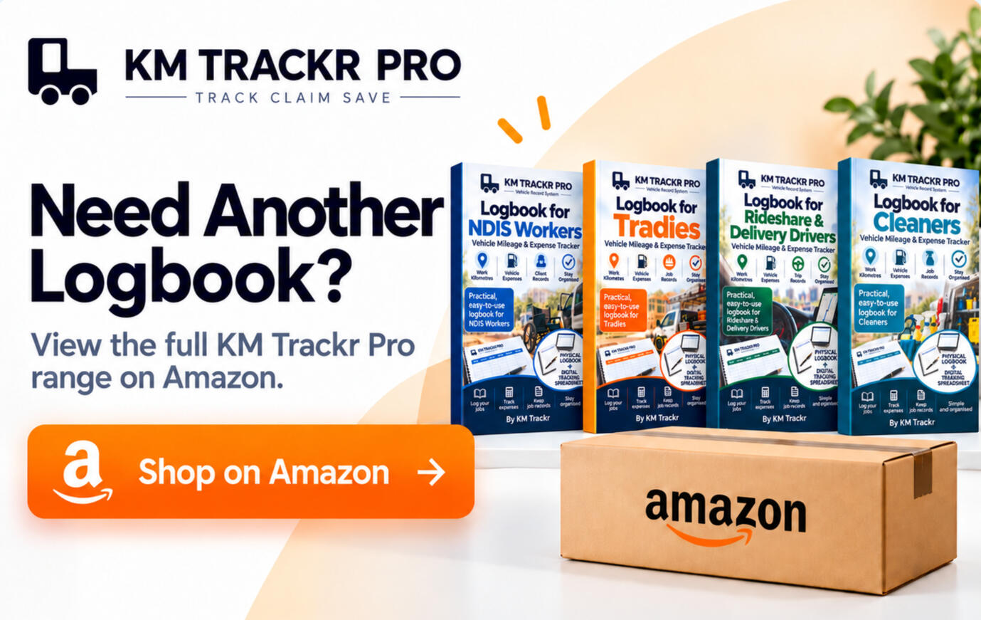 KM Trackr Pro logbooks available to buy on Amazon